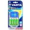 Varta Powerplay LCD Charger + 4 Mignon Akkus 2600 mAh inkl. 12V-, USB- und Netz-Ladekabel