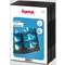 Hama 51186 DVD-Leerhlle Quad Box, 5er-Pack, Schwarz