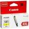 Canon Tintenpatrone CLI-581Y XXL 11,7ml gelb  [PIXMA TS705/ 6150/ 6151/ 8150/ 8151/ 8152/ 9150/ 9155/ 6250/ 6251/ 9550/ 9551C/ 8250/ 8251/ 8252, TR7550/ 8550]