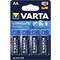 Varta (blau) Longlife Power 1,5V Alkali-Mangan Mignon Batterien 4er-Pack 4906