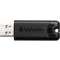 Verbatim 49317 USB 3.2 Stick 32GB, PinStripe, schwarz Typ-A, (R) 30MB/s, (W) 10MB/s, Retail-Blister