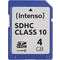 Intenso SDHC-Card 4GB, Class 10 (R) 25MB/s, (W) 10MB/s, Retail-Blister [3411450]