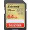 SanDisk 64GB SDXC Extreme 170MB/s V30 UHS-I U3, Class 10 Speicherkarte  [SDSDXV2-064G-GNCIN]