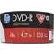 Hewlett-Packard DVD-R 4.7GB/120Min/16x Bulk Pack (50 Disc) Inkjet Full Size Printable Surface