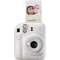 Fuji INSTAX mini 12 Clay-White Sofortbildkamera inklusive Batterien, Trageschlaufe und Bedienungsanleitung