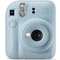 Fuji INSTAX mini 12 Pastel-Blue Sofortbildkamera inklusive Batterien, Trageschlaufe und Bedienungsanleitung