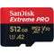 SanDisk microSDXC Extreme PRO 512GB  + Adapter  (SDSQXCD-512G-GN6MA)  [UHS-I, U3, V30, A2, C10 R200/ W140]