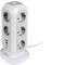 Verbatim Steckdosen Tower, EUPT-01, Kabel 2m, weiss  [11x 230V EU, 2x USB Typ-A, 2x USB Typ-C]