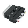 Hama 42357 Video-Adapter S-VHS-Kupplung/3 Cinch-Kupplungen - Scart-St., 4-polig