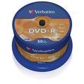 Verbatim DVD-R 16X 4.7GB MATT SILVER SURFACE 50er Spindel Nummer 43548