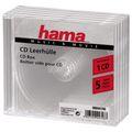 Hama 44748 CD-ROM-Leerhllen, Transparent, 5er-Pack