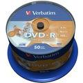 Verbatim DVD-R 4.7GB/120Min/16x Cakebox/Spindel (50 Disc) DataLife Plus,InkJet Printable,White Photo Fullsize Surface,43533