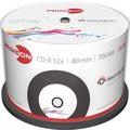 Primeon 2761107 CD-R 80Min/700MB/52x Cakebox (50 Disc) black-vinyl-disc Surface, Inkjet Printable