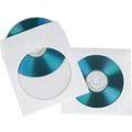 Hama 51173 CD/DVD-Rom Schutzhllen 50er Pack, einfach, wei, mit Fenster