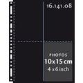 Henzo 1614108 10 st. Fototaschen 10x15 schwarz