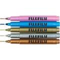 Fuji Metalic Pen Set zum Beschriften von Instax-Bildern oder Albumseiten in den Metalic-Farben silber, gold, kupfer, blau und pink