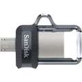 SanDisk Ultra Dual 64GB Flash Drive m3.0   (SDDD3-064G-G46)  [bis zu 150 MB/Sek, USB 3.0, USB & micro USB]