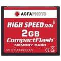 AgfaPhoto Compact-Flash CF 2GB Card,   HighSpeed CF-Karte (MLC-Technik) Schreiben 10MB/sec, Lesen 18MB/sec