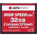 AgfaPhoto Compact-Flash CF 32GB Card, HighSpeed CF-Karte (MLC-Technik), Schreiben 10MB/sec, Lesen 18MB/sec