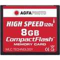 AgfaPhoto Compact-Flash CF 8GB Card, HighSpeed CF-Karte (MLC-Technik), Schreiben 10MB/sec, Lesen 18MB/sec