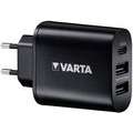 Varta Wall Charger, 3 USB Anschlsse: 1x USB Type C 3.0A und 2x USB A 2.4A shared