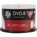 Hewlett-Packard DVD-R 4.7GB/120Min/16x Cakebox (50 Disc) Inkjet Full Size Printable Surface