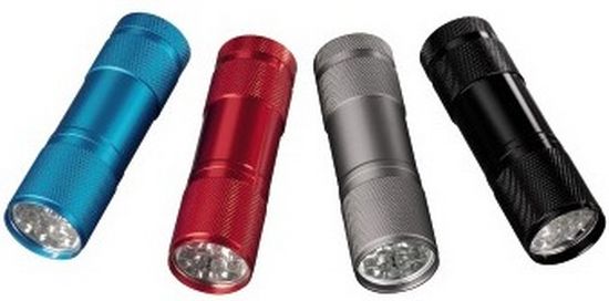 Hama 60188 Taschenlampe "LED 9" farblich sortiert