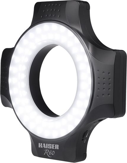 Kaiser 3252 Ringleuchte R60 mit 60 Tageslicht-LEDs  [15x15x2,8cm]