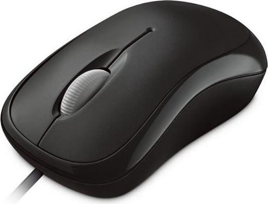 Microsoft Optical Mouse Basic Business schwarz, USB [4YH-00007]