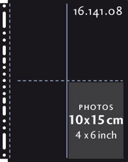 Henzo 1614108 10 Fototaschen 10x15     schwar