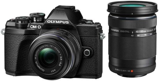 Olympus E-M10  Mark III 1442 II R +M40-150 DZ Zoom Kit schwarz inkl. Ladegert+Akku