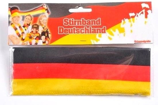 Deutschland Stirnband schwarz-rot-gold