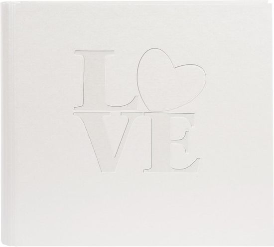 Goldbuch 70118 Foto-Gstebuch White Love Kunstleder Blindprgung  [50 weisse Seiten, 28x25 mit 2 Ringmechanik]