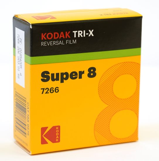Kodak Tri-X 200D/160T 7266 8mm x 15m, Perf. 1R B&W Super 8 Film  CAT 188 9575