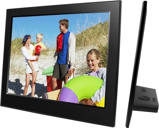 Braun DigiFrame 8 Slim (8"") schwarz -Full HD Video+MP3 Funktion -Audio out