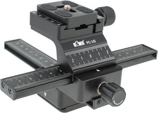 Kiwifotos FC-1II Kreuz-Einstellschlitten fr Makro-Fotografie