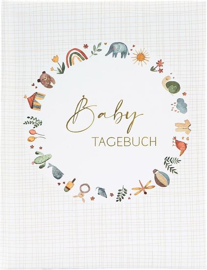 Goldbuch 11049 Baby Tagebuch "HELLO Baby"  [44 illustrierte Seiten, 21x28cm]